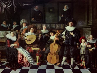 Familie die muziek maakt